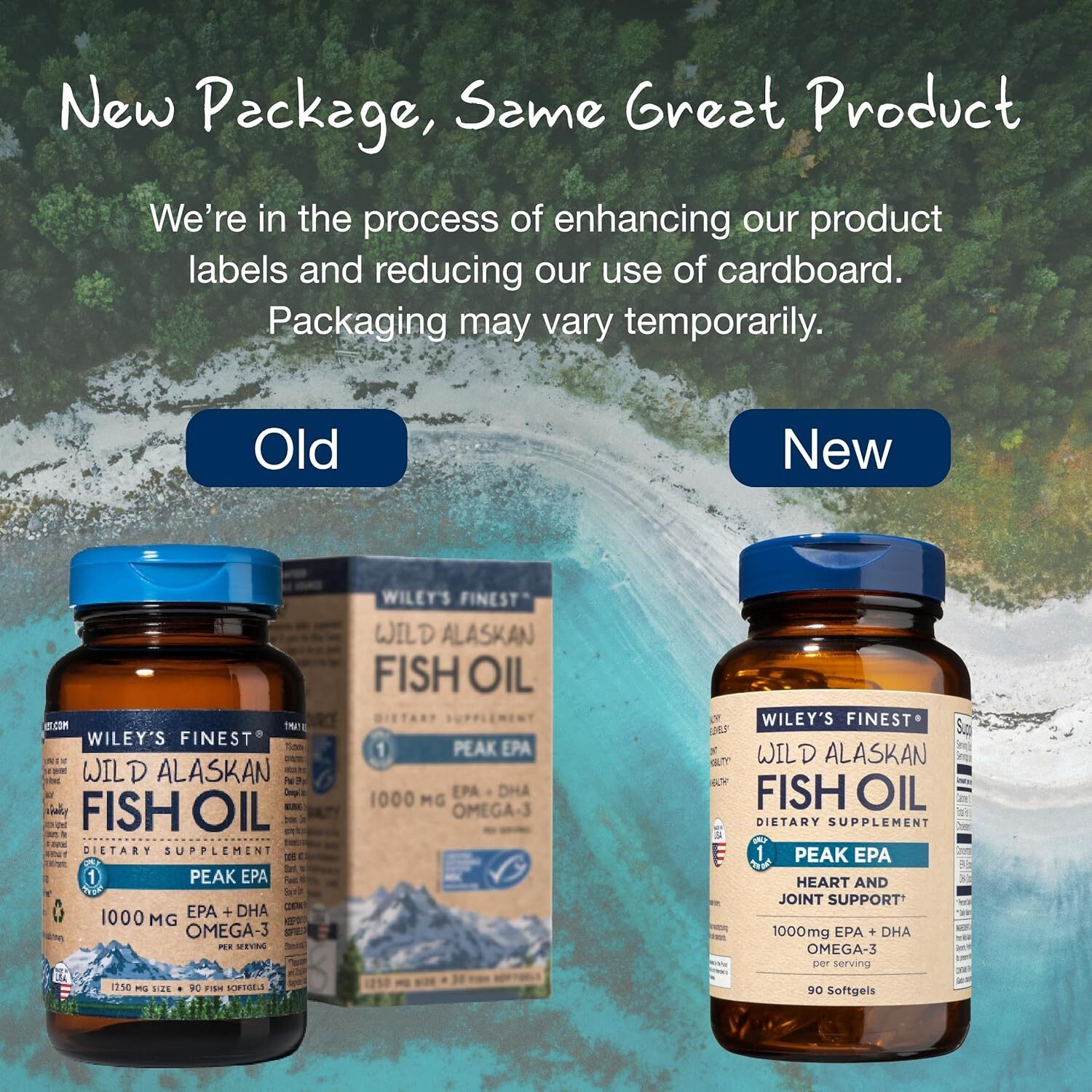 Wiley's Finest Wild Alaskan Fish Oil  90 Softgels