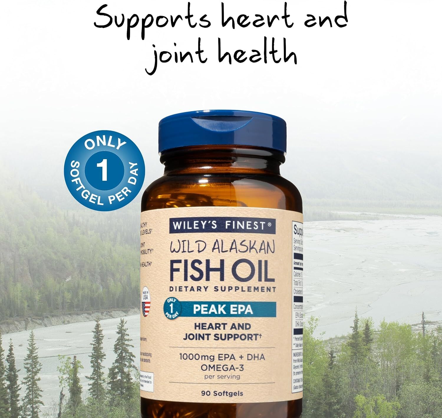 Wiley's Finest Wild Alaskan Fish Oil  90 Softgels