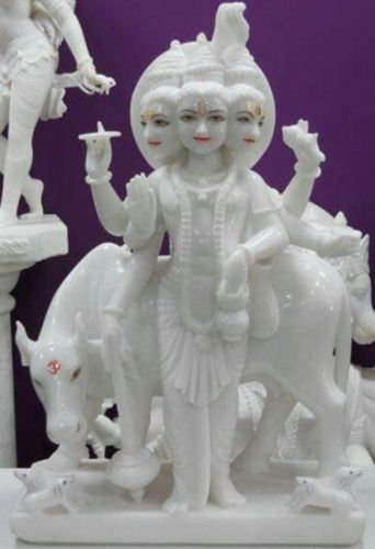 White Marble Dattatreya Statues