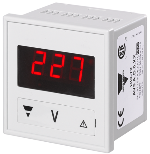 DI372AV1AA0XX Digital DIN Rail mounting Ammeter or Voltmeter