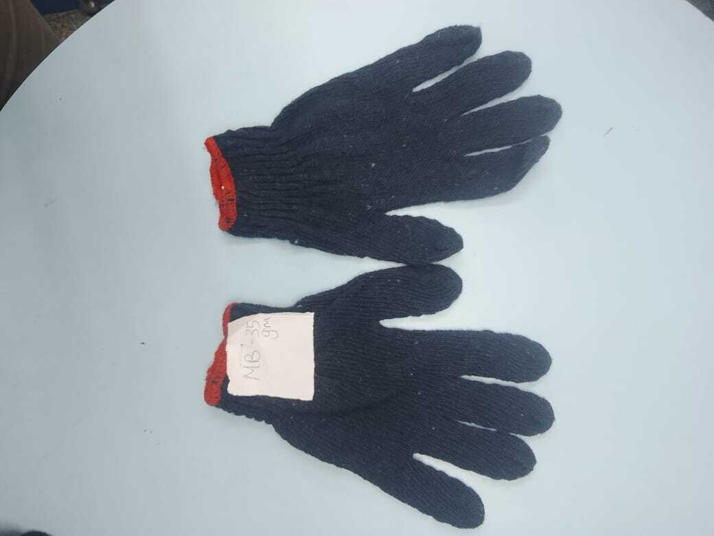 cotton knitted hand gloves