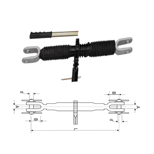 Adjustable Metal Tractor Levelling Arms - Color: Black