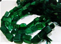 Green Chalcedony Nugget Shape  10 to 12mm Sold Per Strand 10 inches long