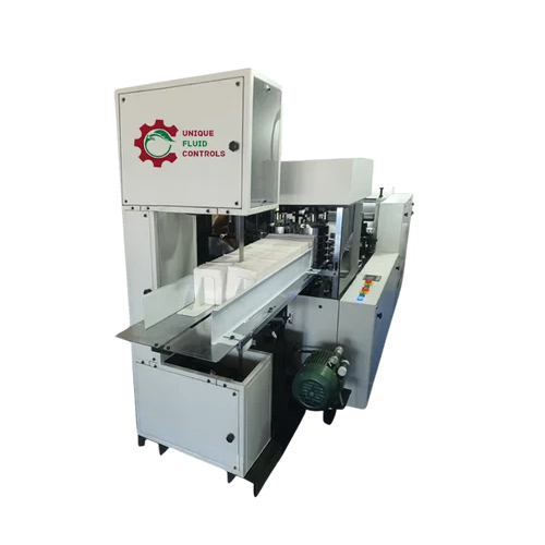 Tissue Paper Making Machine - Sturdy Steel, 27x27cm Cutting Size | Automatic Grade, 10 Tons/Day Capacity, Elegant White Finish