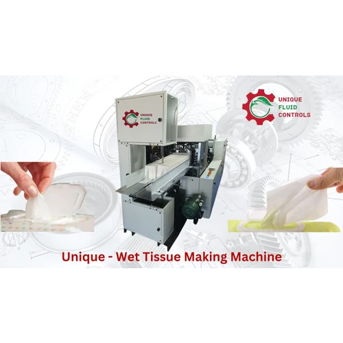 Unique Wet Tissue And Wet Wipes Making Machine - 1 T/hr Capacity, Automatic, Steel Build , 4 HP Power Usage, 220-440 Volt Voltage Requirement, Warranty Included