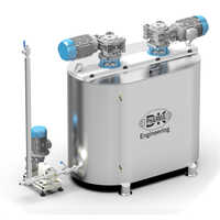 Chocolate Pre Mixing Tank - 1000kg Jacketed Ss304, 2 Set Gear Motor, 13kw Electric Control, Silver Color, Automatic Operation, Perfect For Confectionery