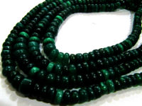 Natural Green Chalcedony Rondelle Plain 7to12mm Beads Sold Per Strand 8''long