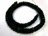 Natural Green Chalcedony Rondelle Plain 7to12mm Beads Sold Per Strand 8''long