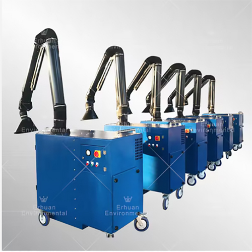 High Efficiency Air Duct Cleaning Vacuum Fume Extractor 3Kw Portable Mobile Dust Collector