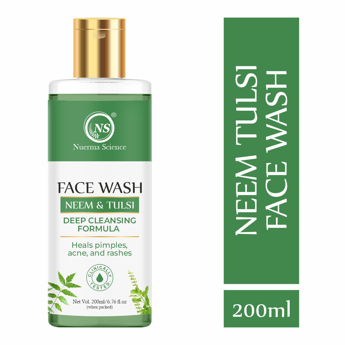 Nuerma Science Anti-Acne Neem Tulsi Face Wash (200ML)