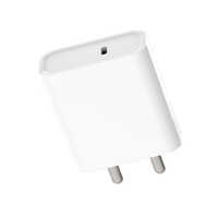25w Pd White Charger Adapter - Durable Plastic, Different Colors Available | Customized Design, Compatible With Android Devices, Warranty Included