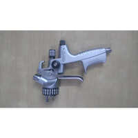 Hvlp Spray Gun - Industrial-grade, Manual Power Source, Silver Finish | High-volume, Low-pressure Spraying, Includes Warranty