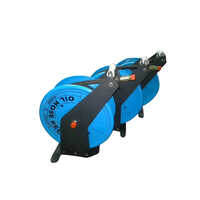 Industrial Oil Water Hose Reel - Canvas, Rubber, Pvc, Pu | Striking Blue, Round Shape, 10-20m Length, 50-90mm Diameter