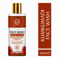 Nuerma Science Kumkumadi Face Wash for Glowing Skin, Deep Cleansing 200ml