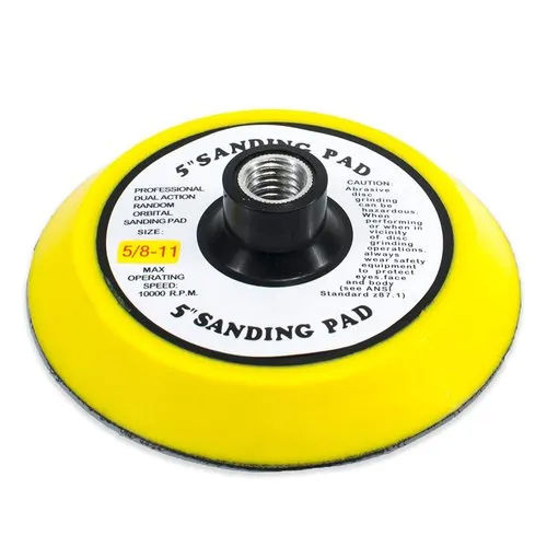 Yellow 5 Inch Sanding Pad