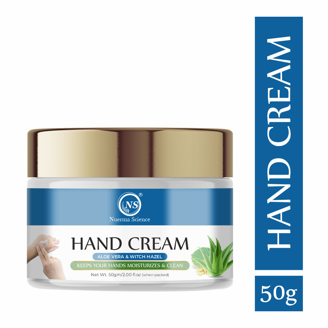 Nuerma Science Hand Cream for Ultra Moisturization enrich with Aloe Vera  (50 g)