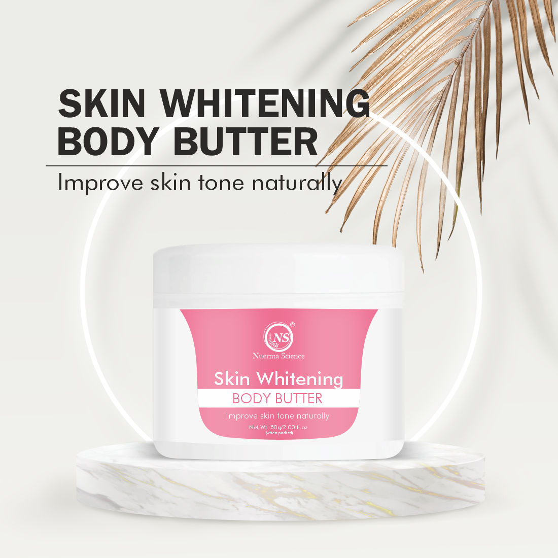 Nuerma Science Skin Whitening Cold Body Butter Cream for Skin Hydration   (50 g)