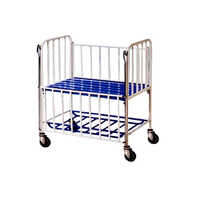 Impeccable Finish Stainless Steel Infant Bed - High Strength Silver Design, Durable with Fine Finishing & Easy Maintenance