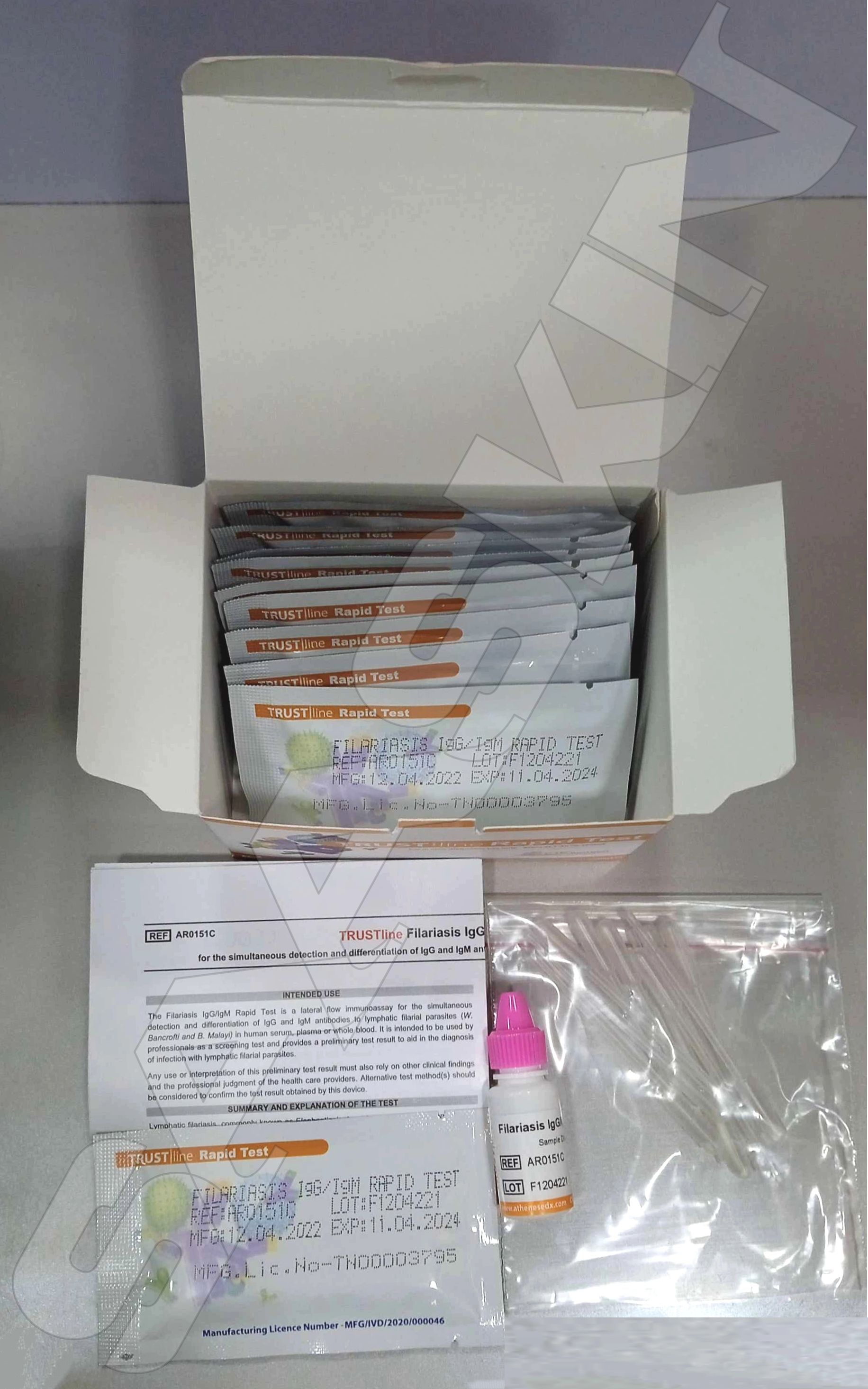 CTK Biotech TRUSTline Filariasis IgG/IgM Rapid Test