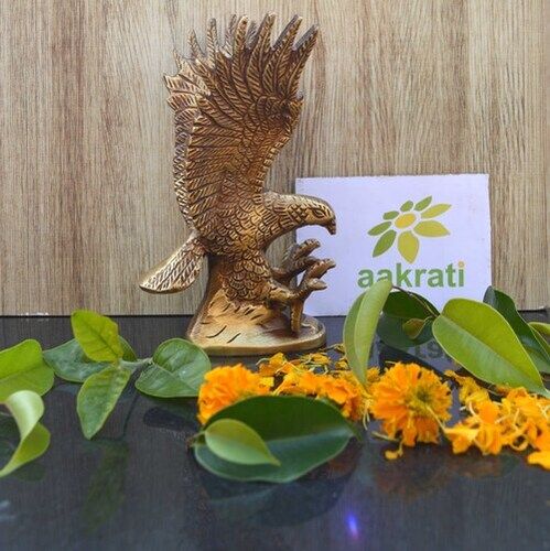 Eagle Made of Brass In Antique Finish With wings opened Table Home Decoration Figurine Animal Figure Gifting Item