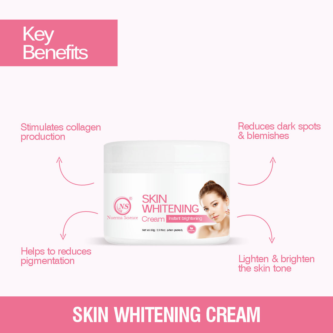 Nuerma Science Skin Whitening Cream For Visible Fair Skin  (50 g)