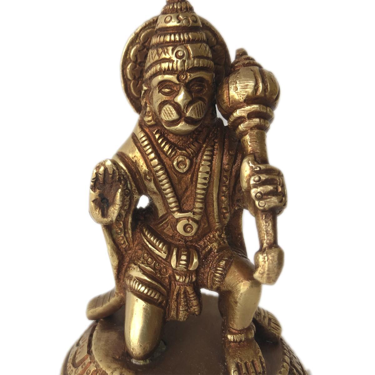 Lord Hanuman Siting brass made decorative pooja ghar/temple statue