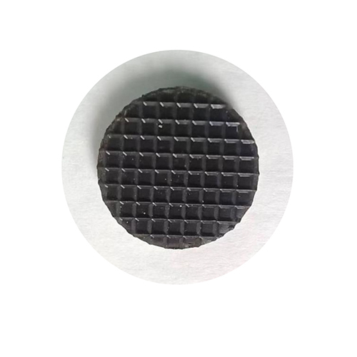 Circular Plaid Rubber Pad - Soft Cushioning White and Black Colors | High-Quality Safety Surface for Home Office School Hospital