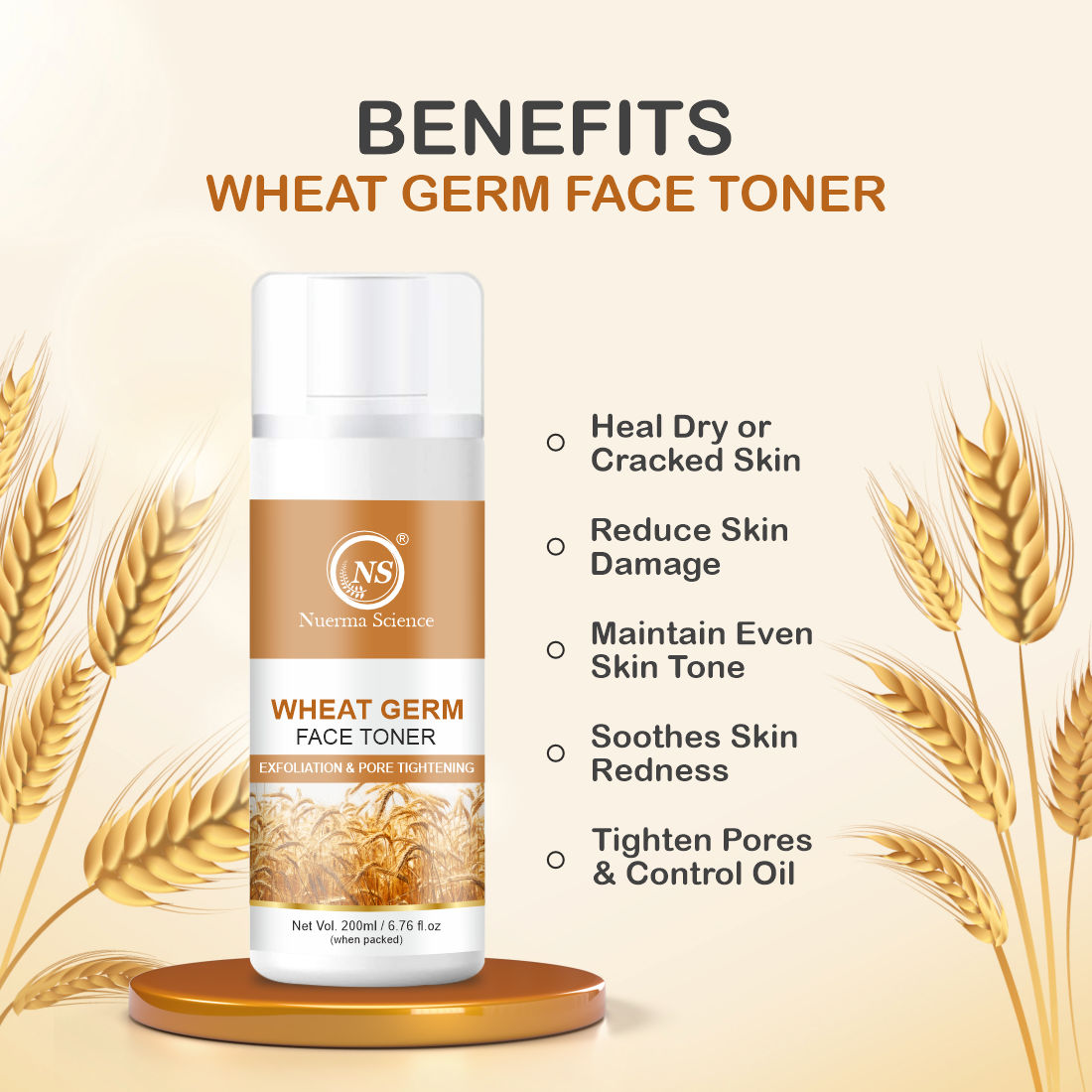 Nuerma Science Wheatgerm Face Toner   (200 ml)