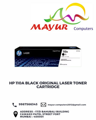 HP 110A Black Original Laser Toner Cartridge