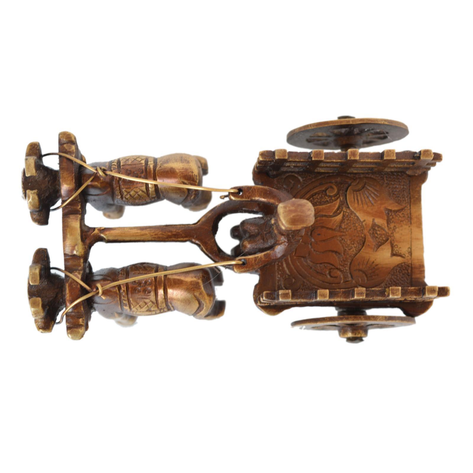 Aakrati Open Bullock Cart Brass decorative metal Showpiece