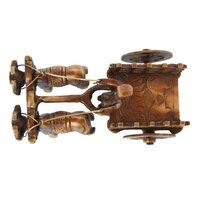 Aakrati Open Bullock Cart Brass decorative metal Showpiece