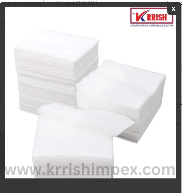 Non Woven Napkin - 12"x12" Size, Plain Dyed White Color | Durable for Cocktail & Dinner Settings