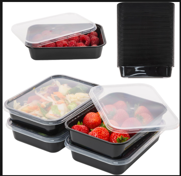 Black Plastic Container