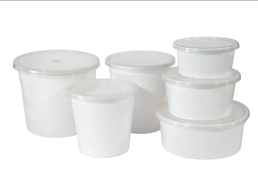 Harmless White Milky Plastic Container