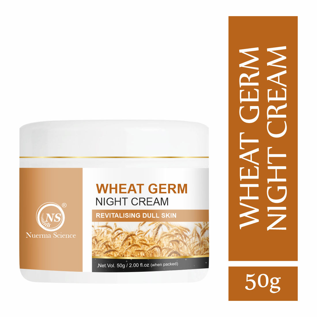 Nuerma Science Wheatgerm Night Cream enrich with Aloe Vera, Vitamin E Oil,  (50 g)