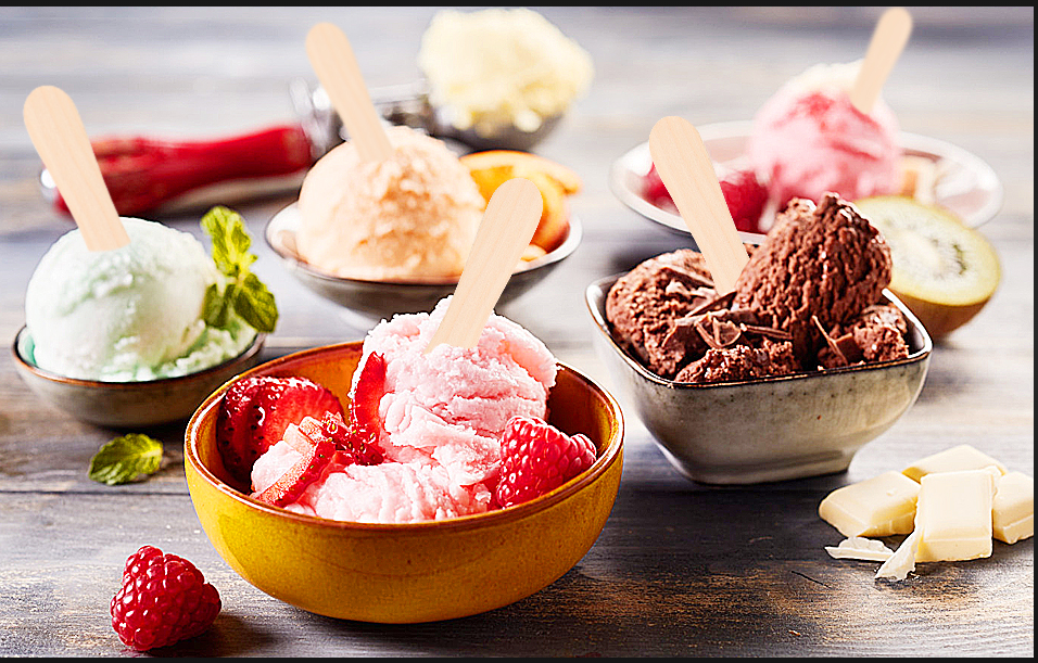 Wooden Ice Cream Spoon - High-quality Wood, Various Sizes Available , Off-white Disposable Design For Ice Cream And Desserts