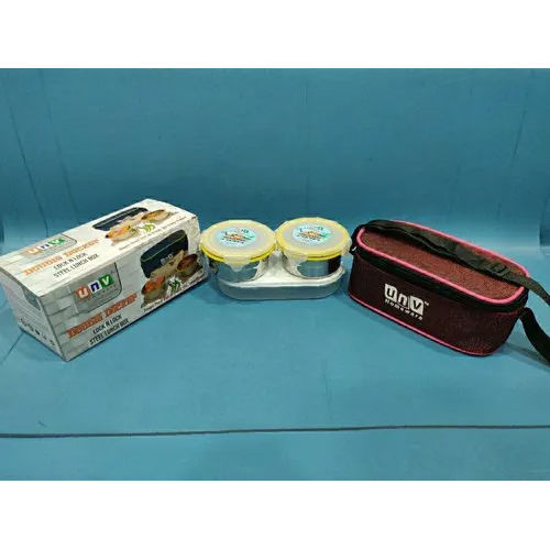 Silver Stainless Steel Insulated Lunch Box