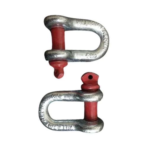 Red Industrial D Shackle