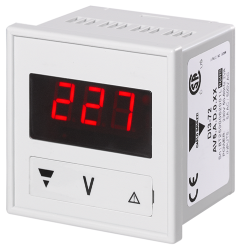 DI372F1KAD0EX Digital Panel 72 x 72 Frequency Meter, 3 DGT