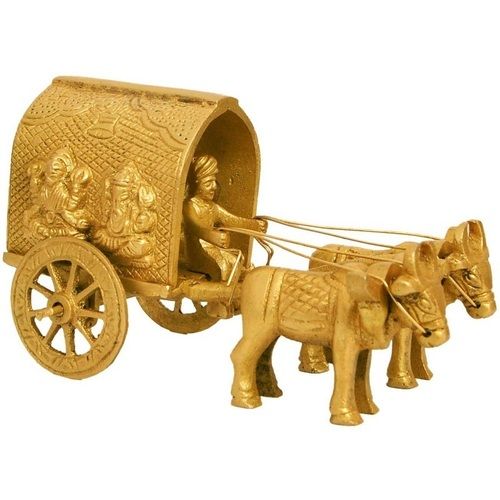 Traditional Bull cart with Hindu god statue Laxmi Ganesh figure- Best Gift and home decor Sculpture