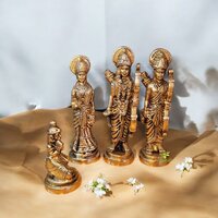Indian Handicrafts Export Brass Deities Ram Darbar Comprises Of Lord Ram, Maa Sita, Laxman And Lord Hanuman