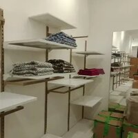 Wall Garment Display Racks - Feature: Wall-mounted Design Adjustable Shelves