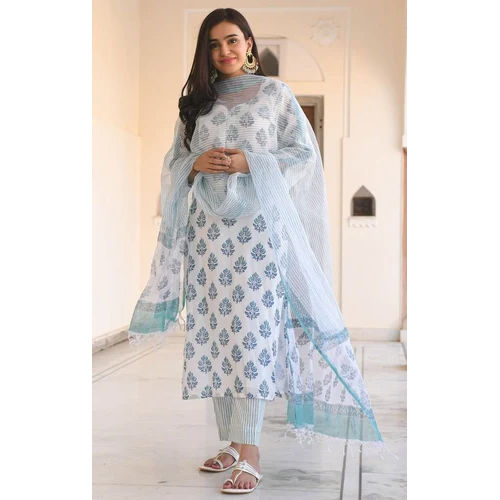 Printed Viscose Rayon Kurta Set For Women