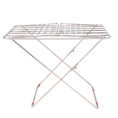 Silver Stainless Steel Cloth Drying Stand