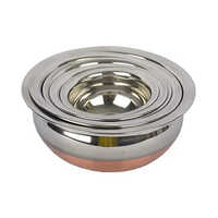 1000 Ml Stainless Steel Handi - Stainless Steel, 1000 Ml, Silver | Glossy Finish Ideal For Domestic Use, Easy To Clean Kitchen Utensil