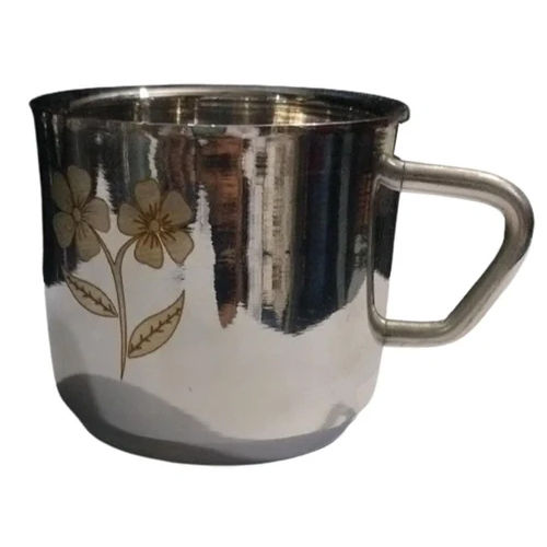 Stainless Steel Tea Cup - Color: Silver