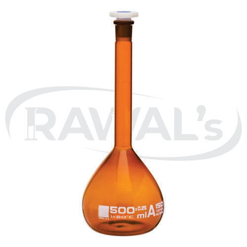 Amber Volumetric Flask - Color: Transparent