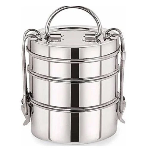 Stainless Steel Lunch Box - Color: Silver