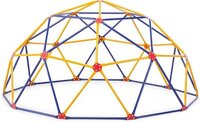 Dome Climber For Playground - Powder-coated Galvanized Steel, 8ft Diameter, Multi-color | Modular Design, En-1176 Compliant, Anti-slip Bars