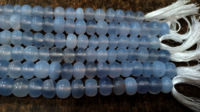 Natural Lavender chalcedony Rondelle Plain 9mm Sold Per Strand 8''Long